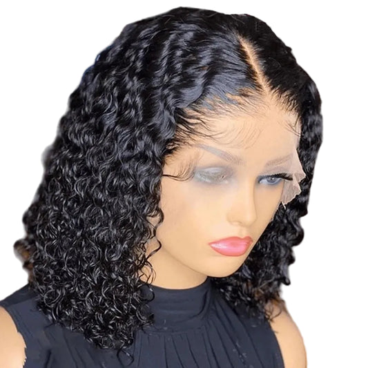 Perruque Bob Pixie Cut Malaisienne Ombre 1B/99J – Remy Sans Colle, Courte & Prête à Porter
