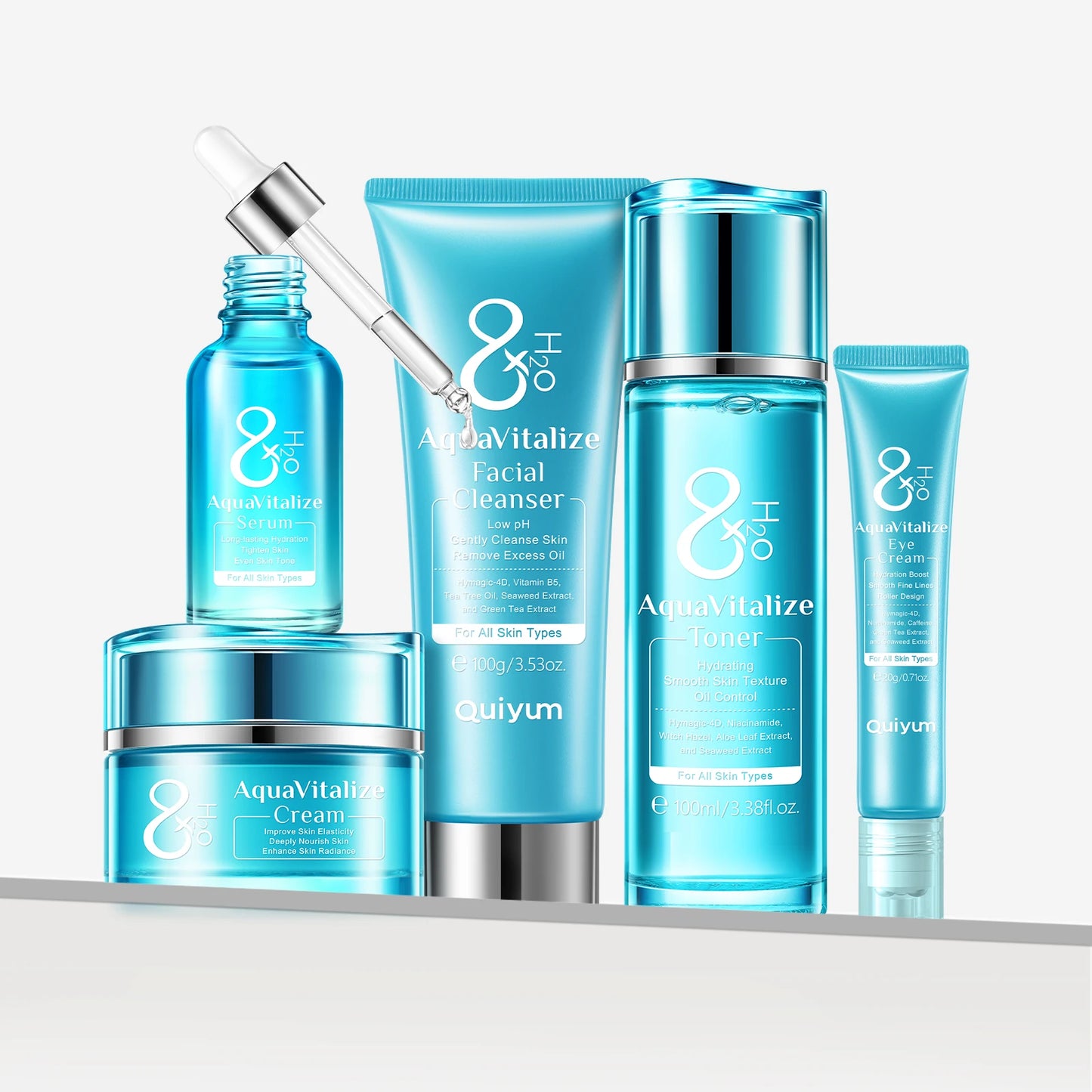7-Piece Milk Body Care Set – Cleanser, Scrub, Hand Cream, Eye Cream & Pouch