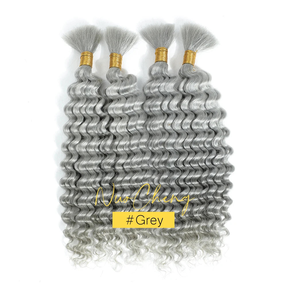 Mèches Brésiliennes Vierges Deep Wave 14" – 2 Paquets 100G | Boho Braids