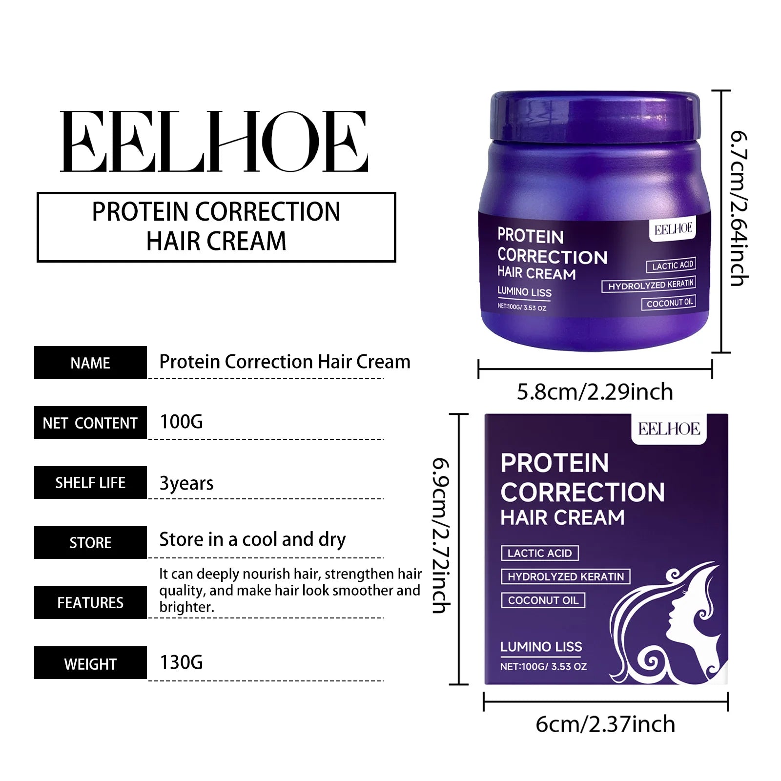 Masque Kératine Protéiné – Réparation Profonde, Anti-Frisottis & Brillance | LIXTAIRE LIXTAIRESHOP