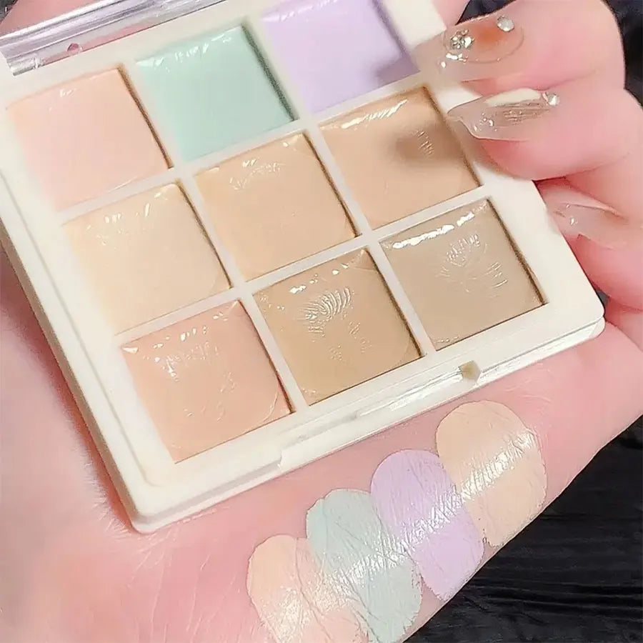 Palette Correcteur 9 Couleurs | Couvrance Totale, Waterproof & Anti-Transpiration | Taches, Acné, Cernes
