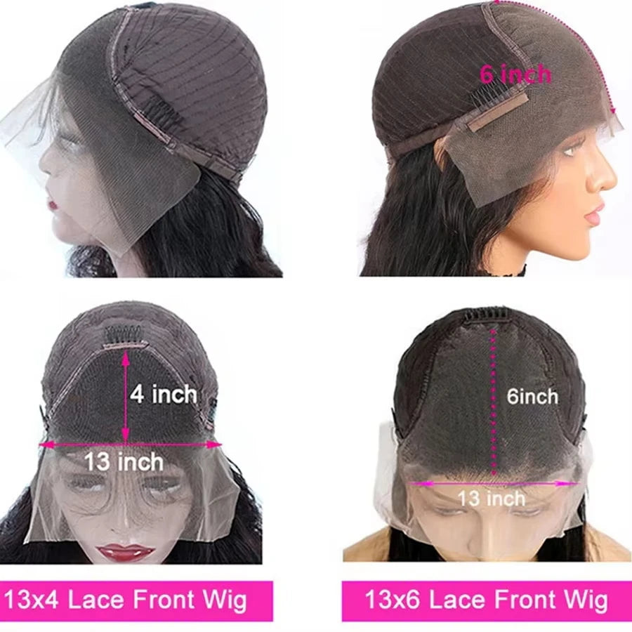 Perruque Lace Front 100% Cheveux Humains | Body Wave Naturelle | Dentelle HD Transparente | Pré-Épilée