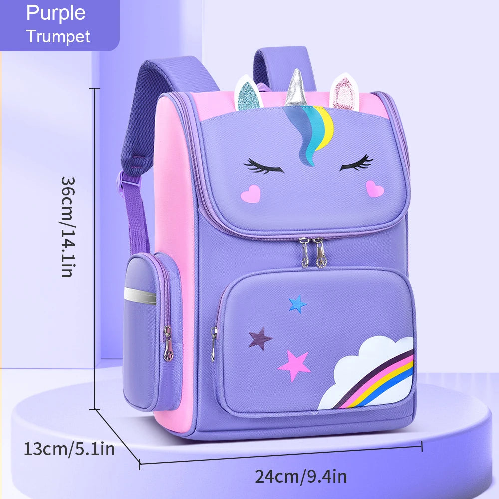 Sac à Dos Enfant Étanche & Léger | Cartable Fille Mignon 6-12 ans | LIXTAIRE