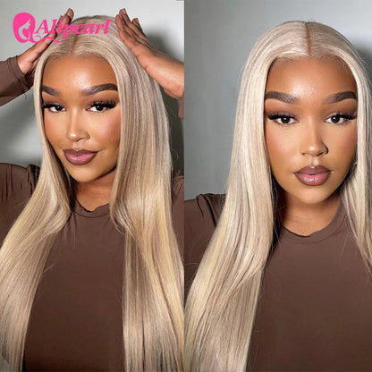 Perruque Lace Front Péruvienne Lisse 5x5 – Closure Transparente, Bicolore P18/613 | LIXTAIRE LIXTAIRESHOP
