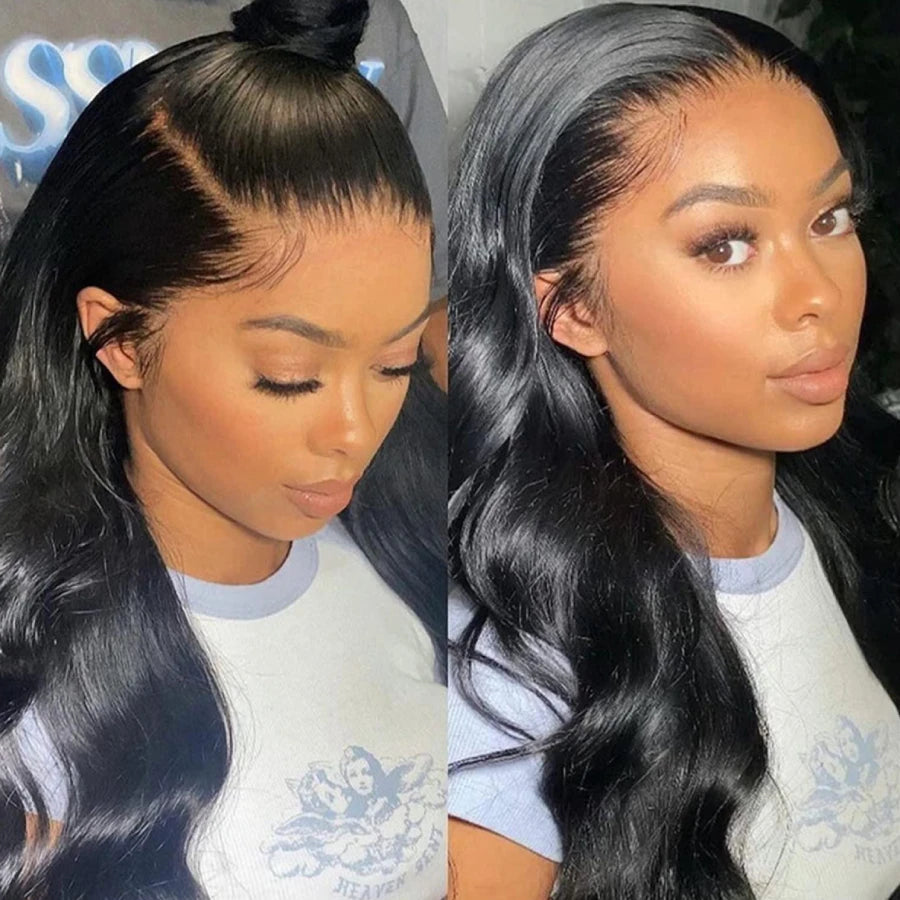 Perruque Lace Front 100% Cheveux Humains | Body Wave Naturelle | Dentelle HD Transparente | Pré-Épilée