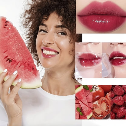 Fruity Jules Tint Liquid Lipstick, Water Glow Shade, Moisturizing, Waterproof, Non-Stick, High Pigment, Long-Lasting Colors, 4 Colors