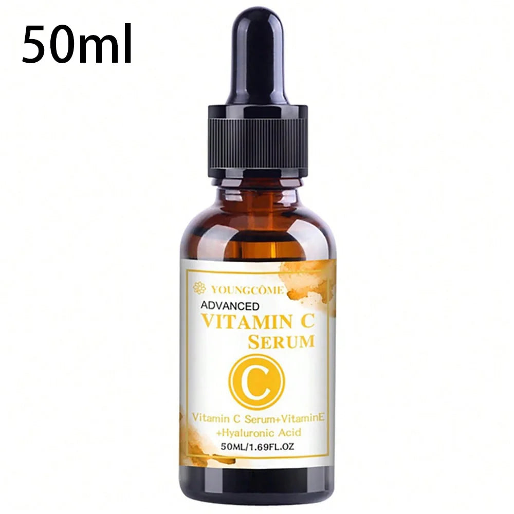 Essence Visage Vitamine C & Acide Hyaluronique 50ml – Anti-Taches, Hydratante, Réparatrice & Anti-Âge