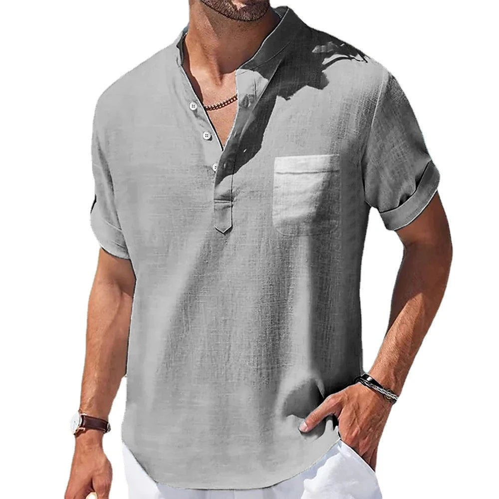 Chemise Homme Lin Manches Courtes | Légèreté & Style Estival | LIXTAIRE