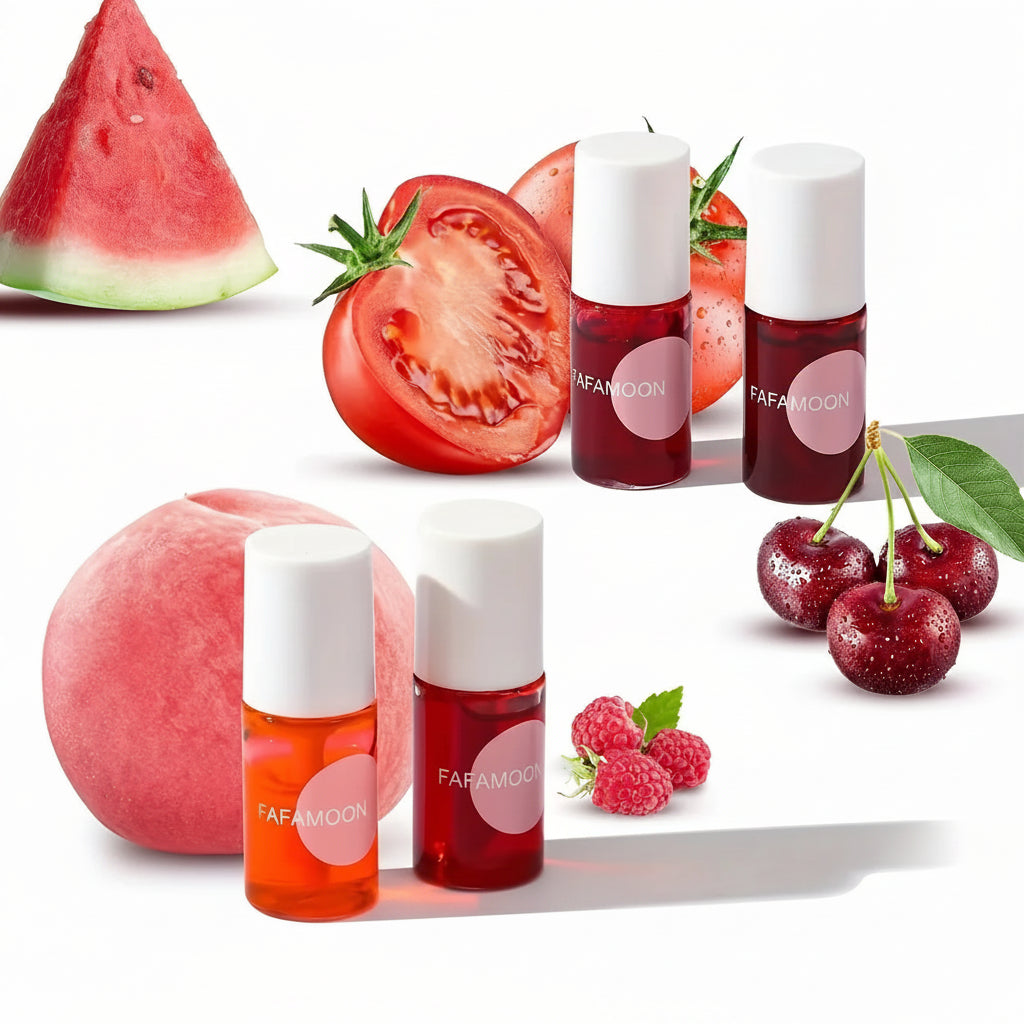 Fruity Jules Tint Liquid Lipstick, Water Glow Shade, Moisturizing, Waterproof, Non-Stick, High Pigment, Long-Lasting Colors, 4 Colors