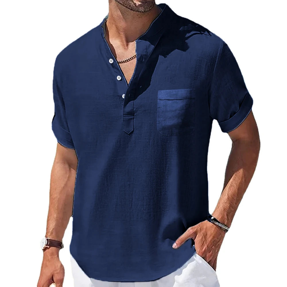 Chemise Homme Lin Manches Courtes | Légèreté & Style Estival | LIXTAIRE