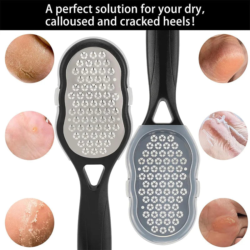 Râpe à Callosités Professionnelle en Acier Inoxydable | Talons Doux & Lisses | LIXTAIRE