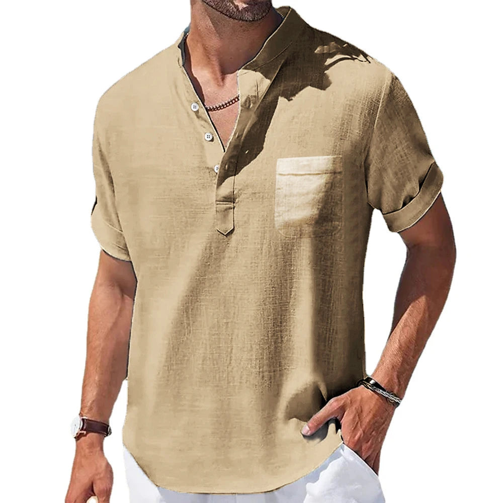 Chemise Homme Lin Manches Courtes | Légèreté & Style Estival | LIXTAIRE