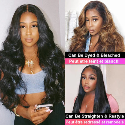 Mèches Indiennes Raw Body Wave 12A – Remy Non Traitées, 1/3/4 Paquets