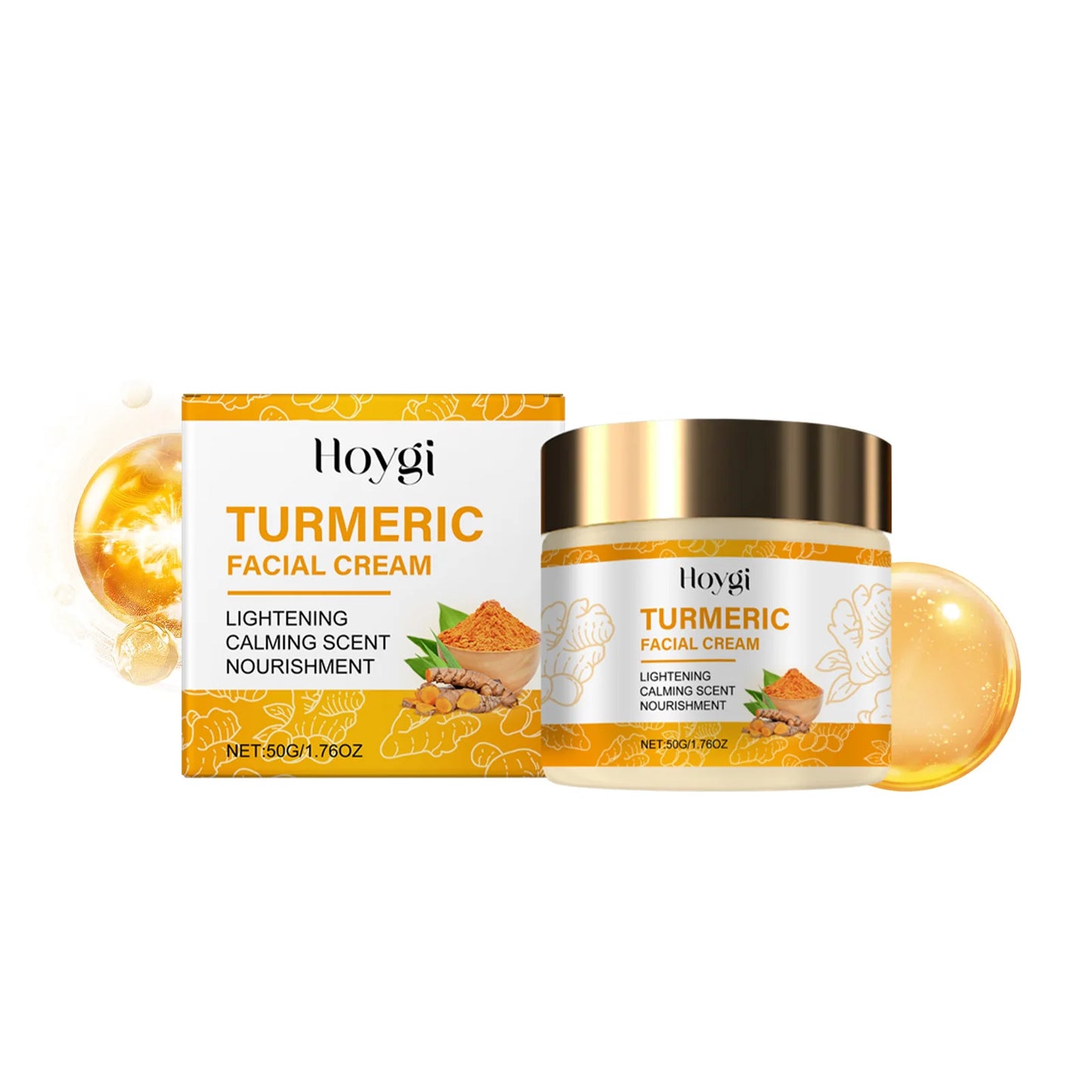 Savon & Crème Visage au Curcuma – Nettoyant, Réparateur & Éclat