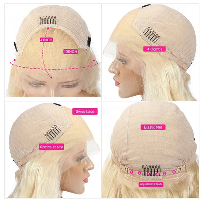 Perruque Lace Front Péruvienne Lisse 5x5 – Closure Transparente, Bicolore P18/613 | LIXTAIRE LIXTAIRESHOP