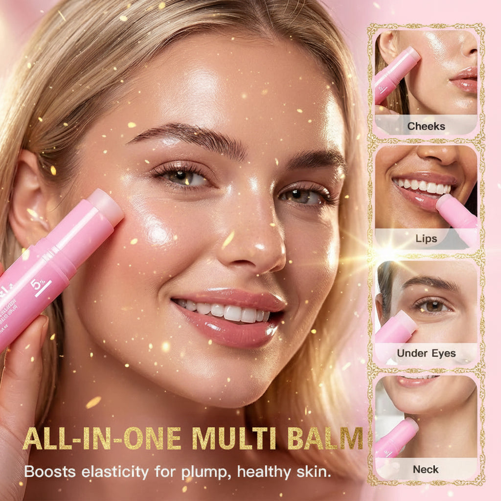 Pink Collagen PDRN Multi-Volume Balm, Anti-Aging, Firming, Anti-Wrinkle for Eyes, Neck, Forehead and Smile Lines