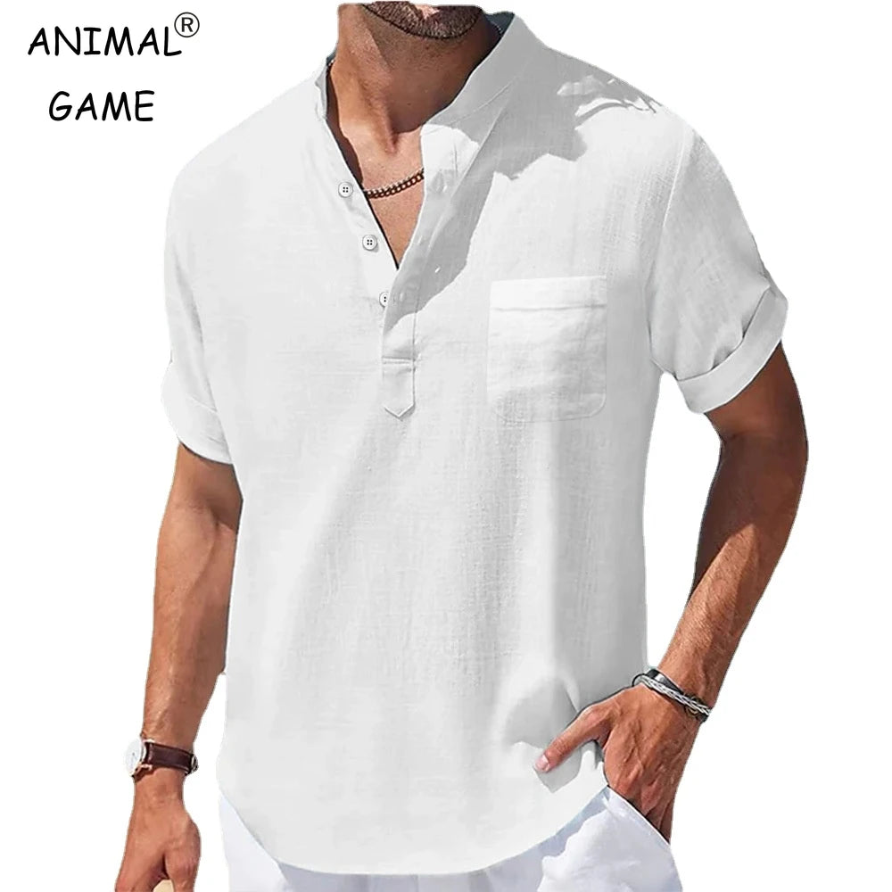 Chemise Homme Lin Manches Courtes | Légèreté & Style Estival | LIXTAIRE