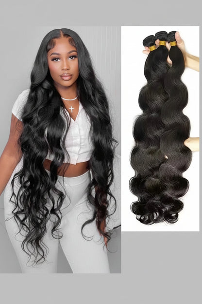 Mèches Indiennes Raw Body Wave 12A – Remy Non Traitées, 1/3/4 Paquets
