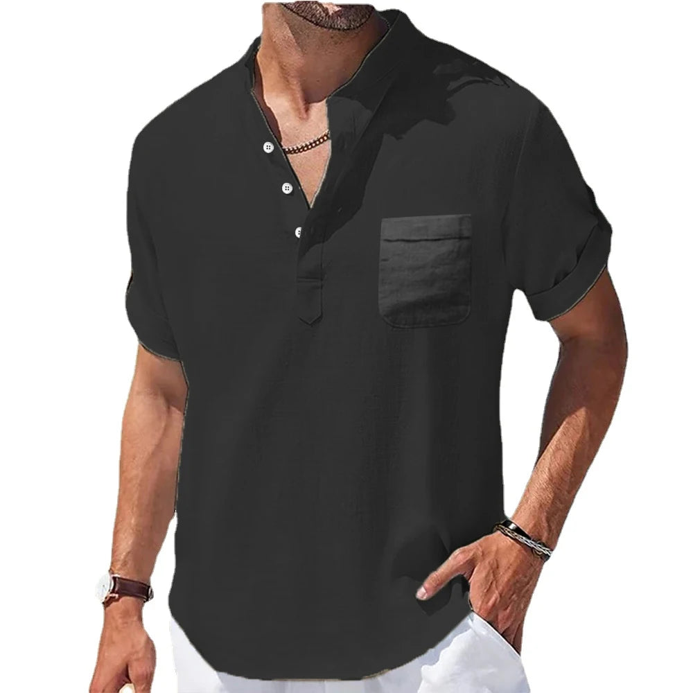 Chemise Homme Lin Manches Courtes | Légèreté & Style Estival | LIXTAIRE