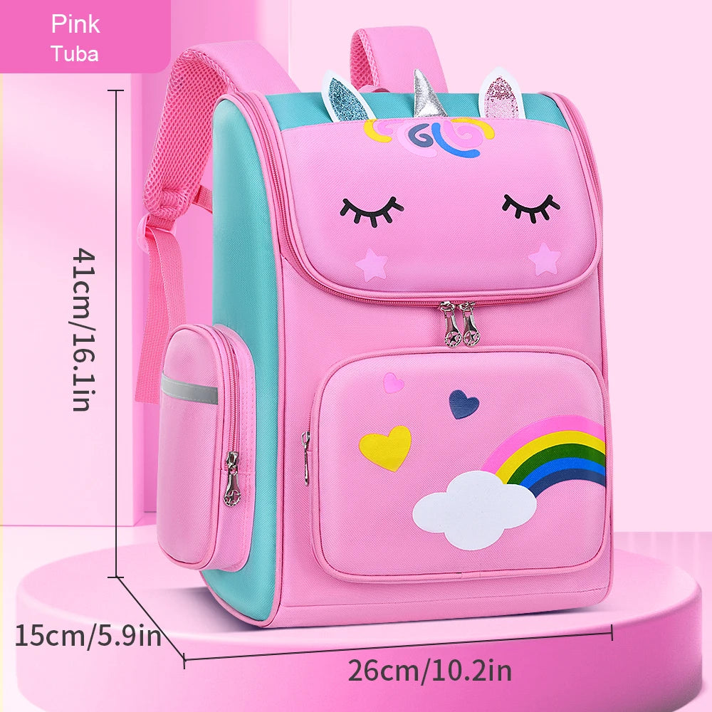 Sac à Dos Enfant Étanche & Léger | Cartable Fille Mignon 6-12 ans | LIXTAIRE