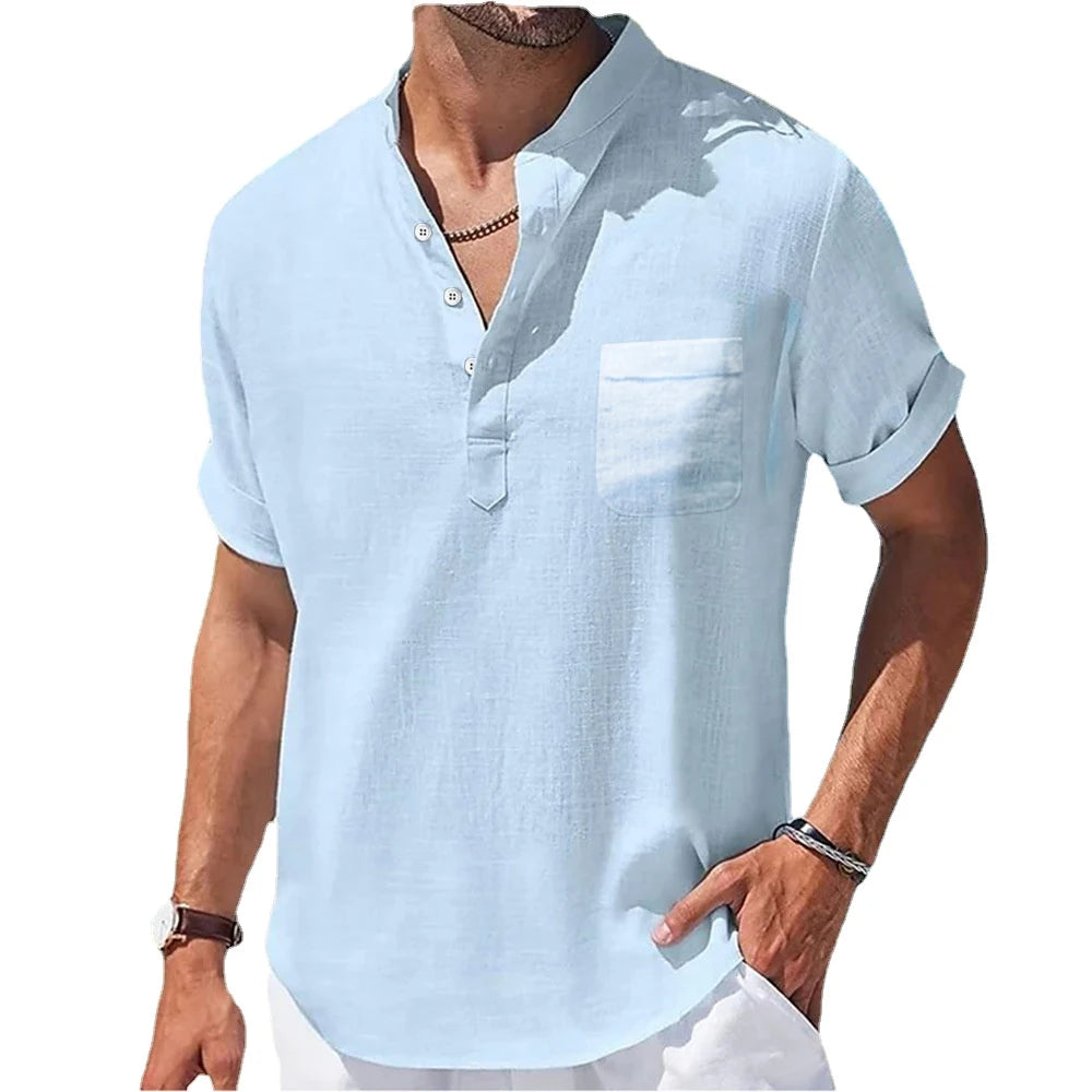 Chemise Homme Lin Manches Courtes | Légèreté & Style Estival | LIXTAIRE