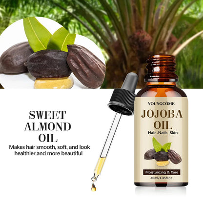 Huile de Jojoba Naturelle – Anti-Âge, Hydratante & Réparatrice pour Visage, Cheveux & Corps LIXTAIRESHOP