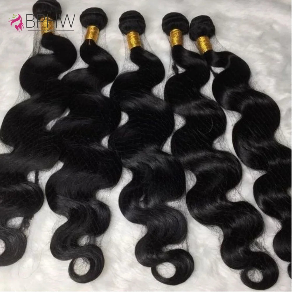 Mèches Indiennes Raw Body Wave 12A – Remy Non Traitées, 1/3/4 Paquets