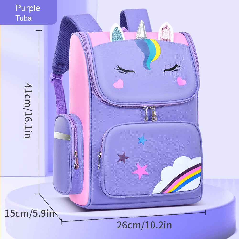 Sac à Dos Enfant Étanche & Léger | Cartable Fille Mignon 6-12 ans | LIXTAIRE