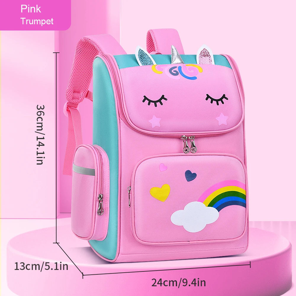 Sac à Dos Enfant Étanche & Léger | Cartable Fille Mignon 6-12 ans | LIXTAIRE