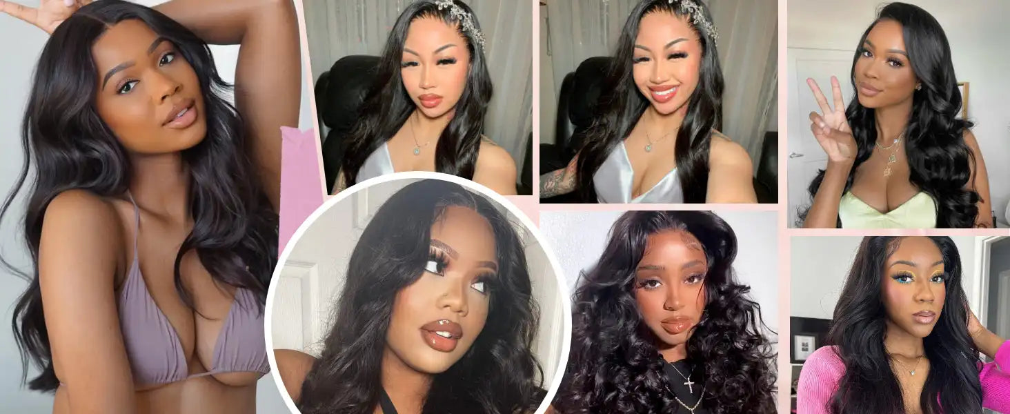 Perruque Lace Front 100% Cheveux Humains | Body Wave Naturelle | Dentelle HD Transparente | Pré-Épilée