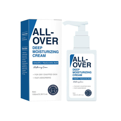 Crème Hydratante Intense 5% Urée & Acide Hyaluronique 100ml – Visage, Corps & Mains, Absorption Rapide