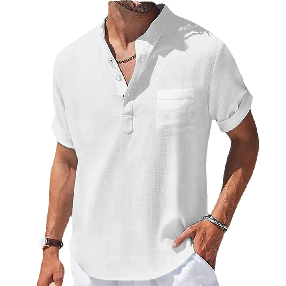 Chemise Homme Lin Manches Courtes | Légèreté & Style Estival | LIXTAIRE